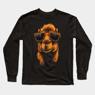 Camel Sunglasses Long Sleeve T-Shirt